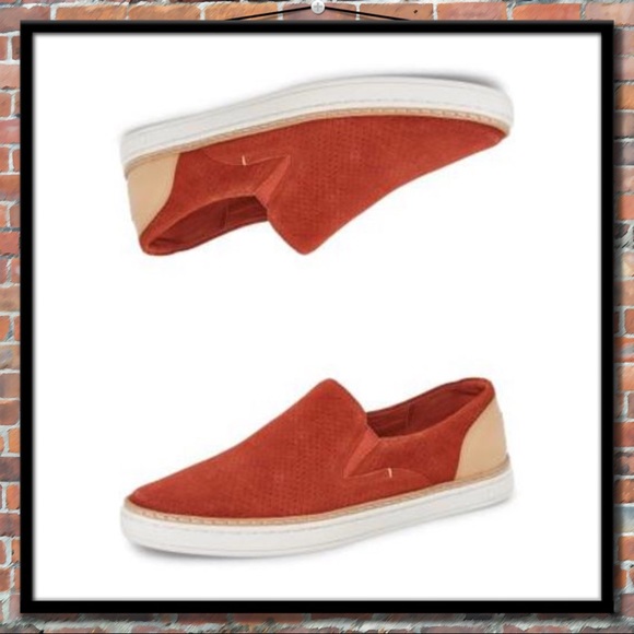 UGG Shoes - UGG Adley Perf Suede Sneaker in Paprika